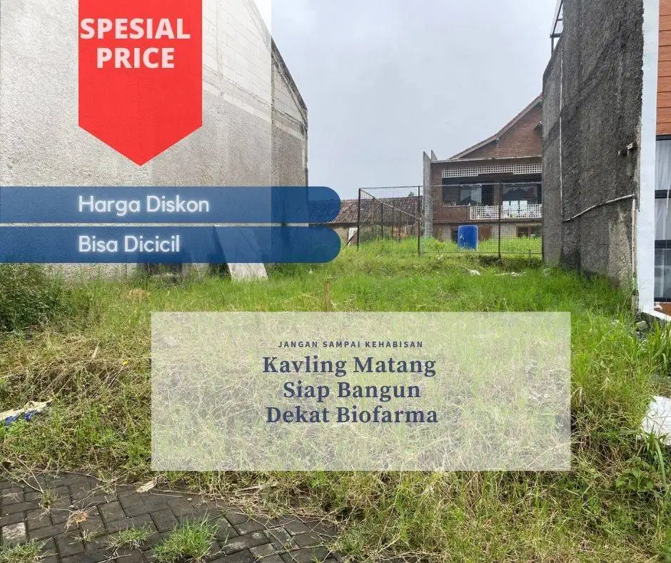 Tanah Kavling Matang dalam Komplek Bandung
