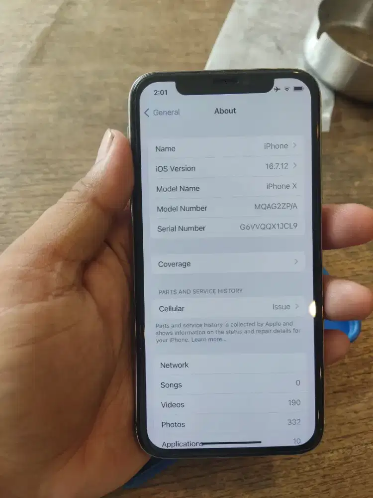 iPhone x 256 inter zpa