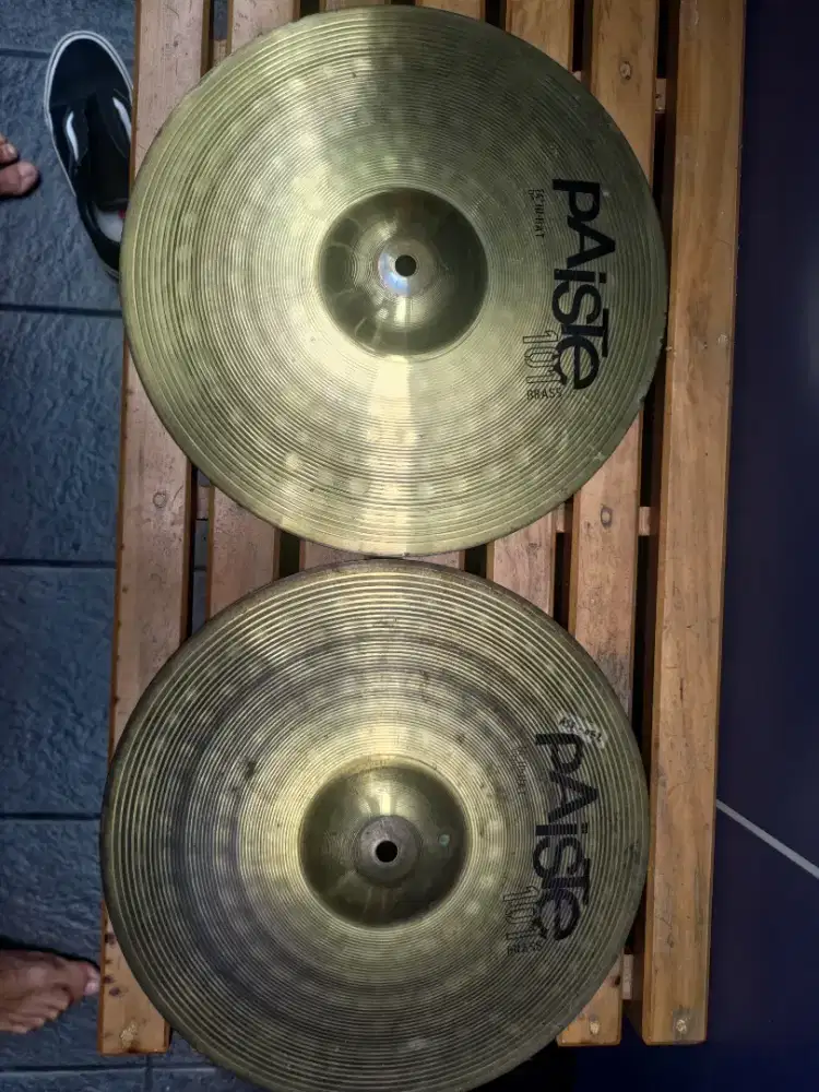 Cymbal Hi-Hat 14 Paiste & Crash/Ride 18 Solar By Sabian