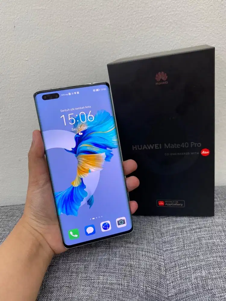Huawei mate 40 pro 8/256 Fulset ori resmi no minus