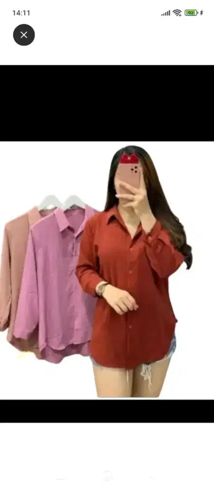 Kemeja lengan panjang