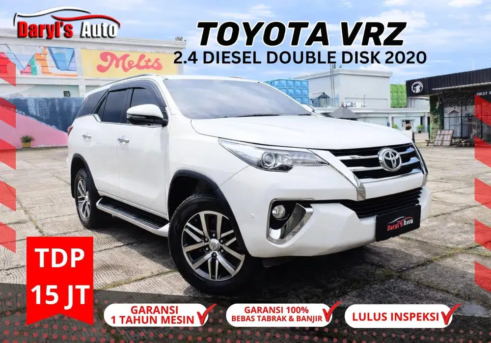 2020 Toyota Fortuner VRZ Diesel 2.4 Double Disk TDP 15jt