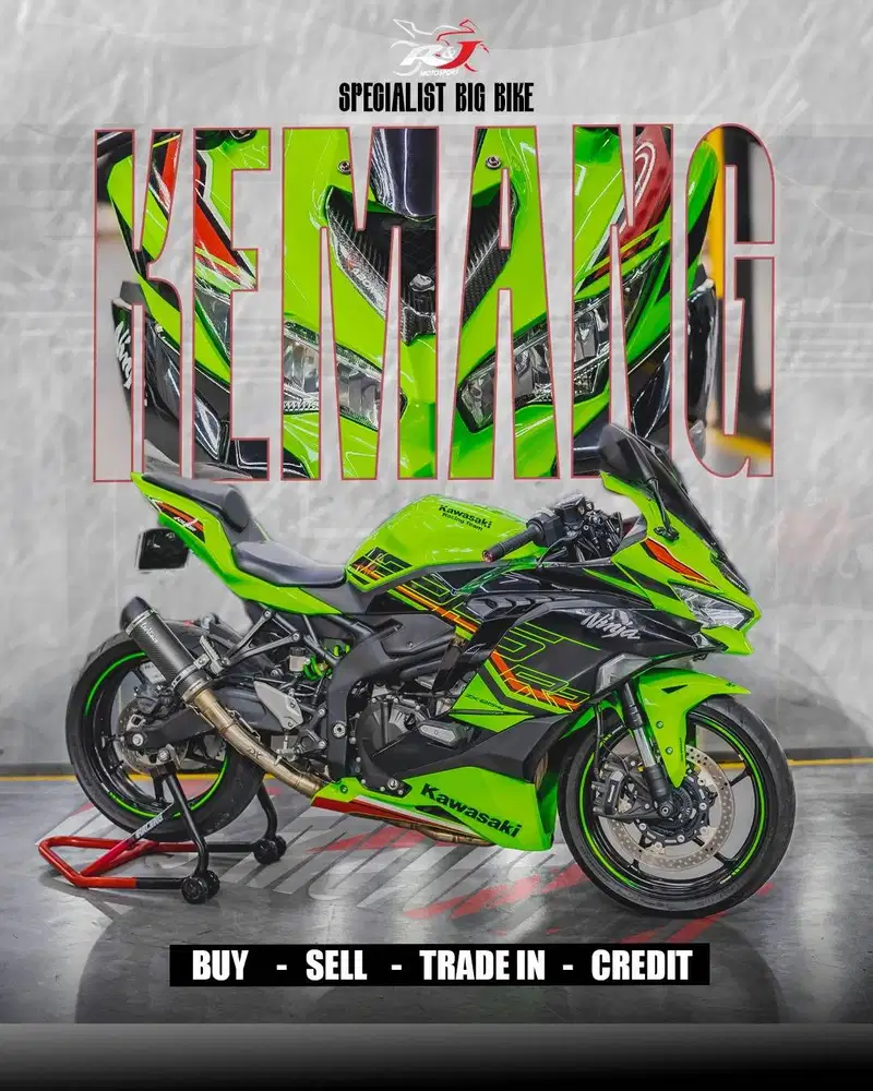 Kawasaki ZX25RR ZX25 ZX 25 2024 Km 7.000an Warna Hijau Full Paper ‎ ‎