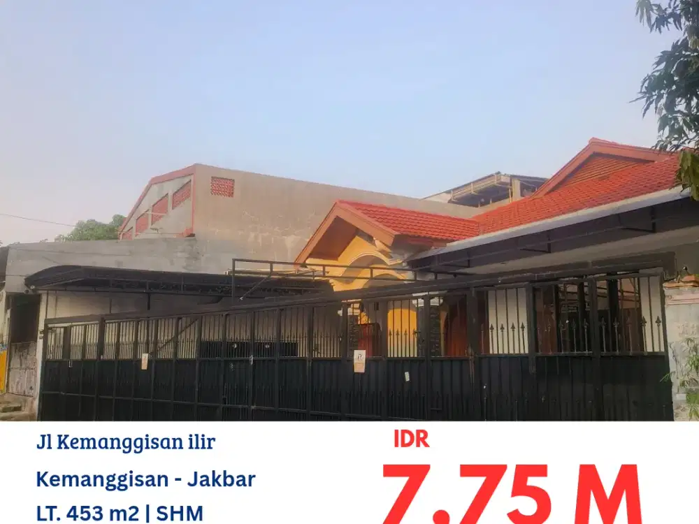 TAN012 rumah kos 1,5 lantai aktif di kemanggisan ilir, jakarta Barat