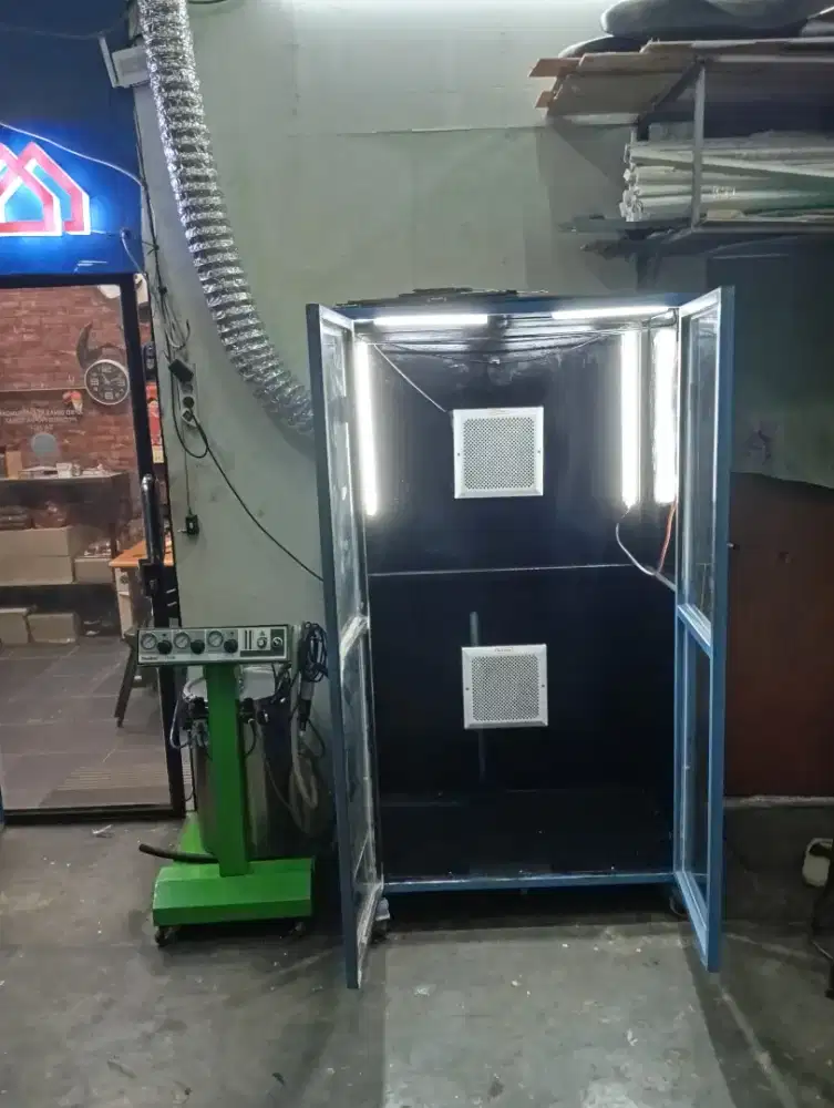 Alat powder coating dan booth powder coating