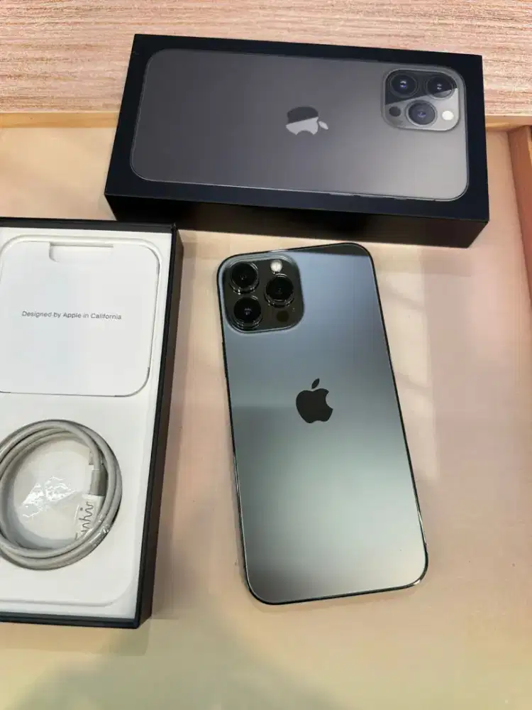 iPhone 13 Pro Max 128GB Graphite Ex inter kemenperint bh 83% lengkap