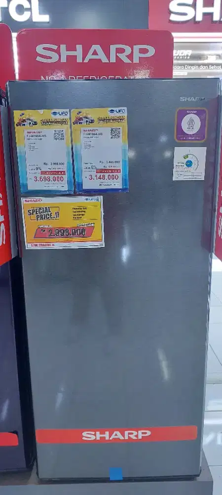 Sharp Freezer 8  Rak Bisa kredit DP 0 Bunga Mulai 0%