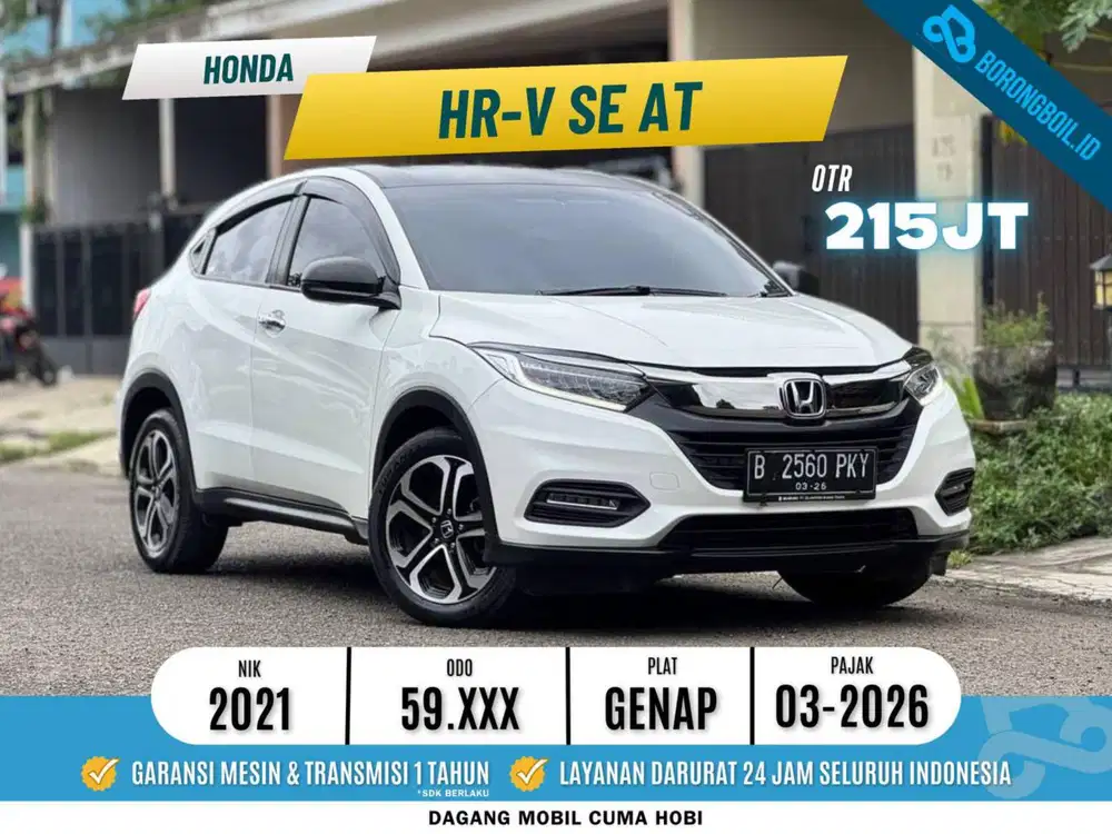 Honda HRV 1.5 SE AT Putih 2021/2022 termurah cx5 cx3
