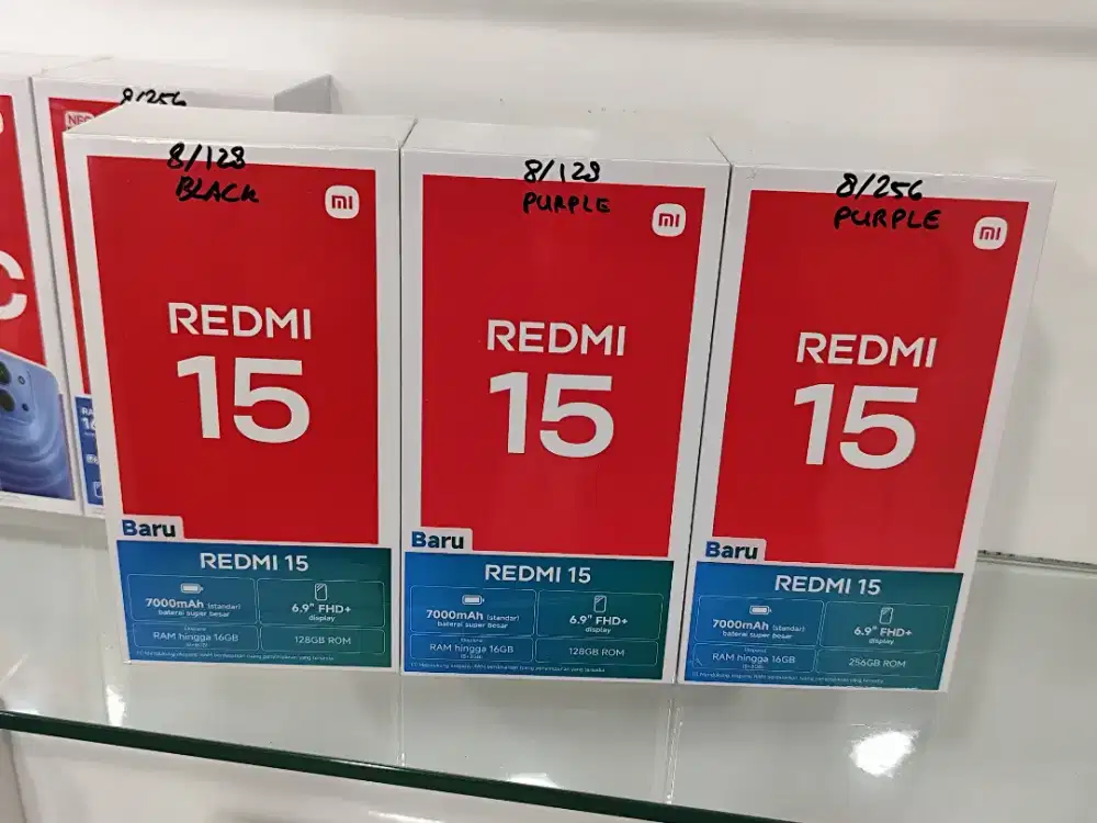 Redmi 15 New,HARGA PROMO,FREE TUMBLER,GaransiResmi 15 Bln