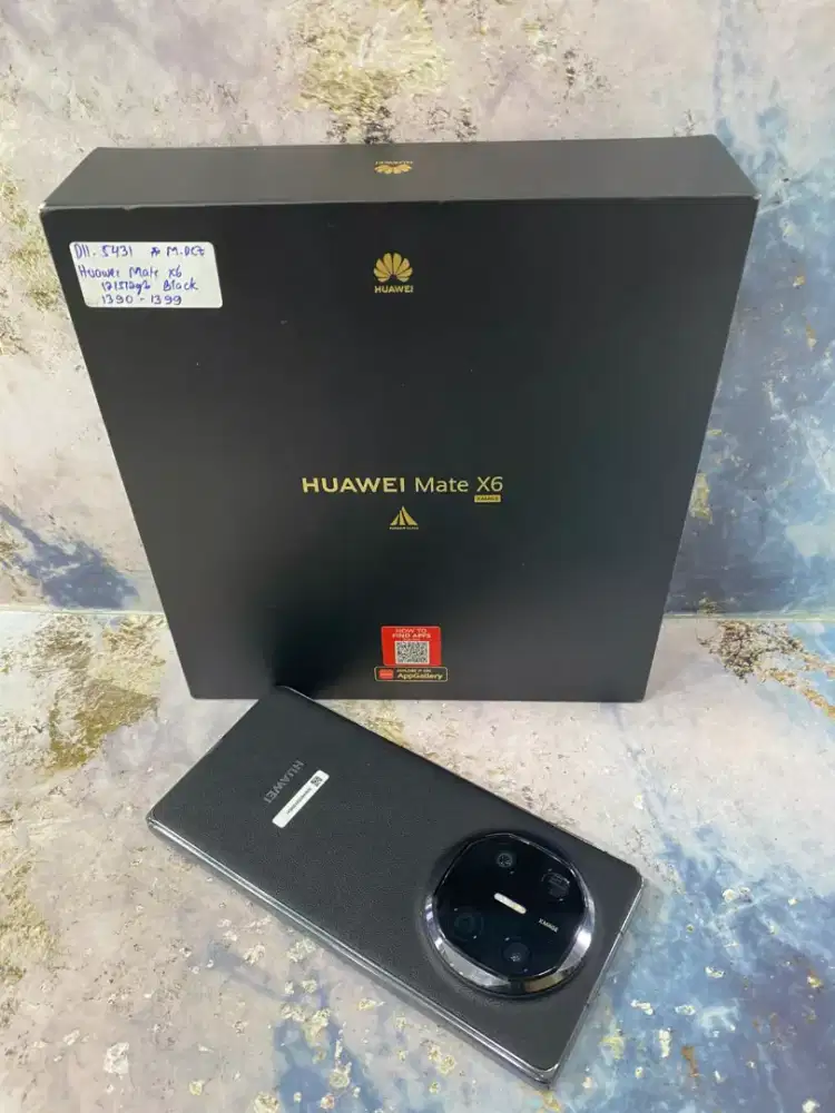 Di jual HP HUAWEI MATE X6 warna BLACK RAM 12GB ROM 512GB
