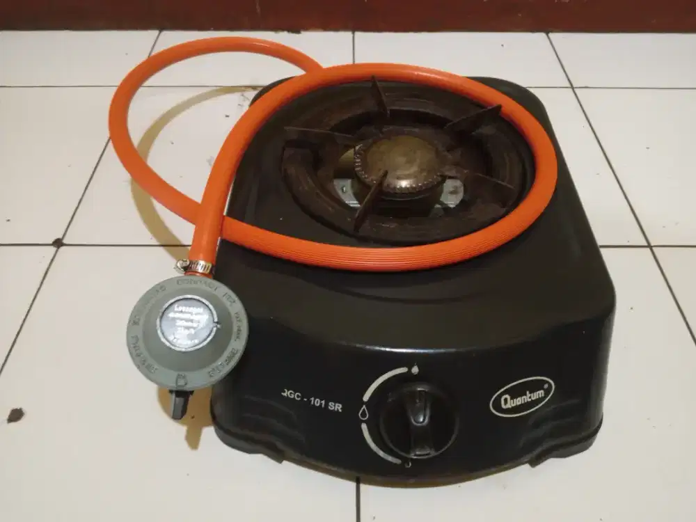 Kompor gas Quantum 1 tungku + selang regulator