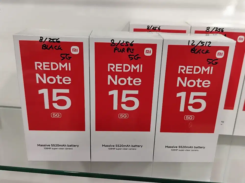 Redmi Note 15 5G New,HARGA PROMO,FREE TUMBLER,GaransiResmi 15 Bln