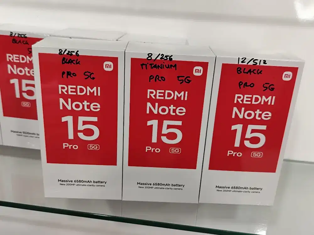 Redmi Note 15 PRO 5G New,HARGA PROMO,FREE TUMBLER,GaransiResmi 15 Bln