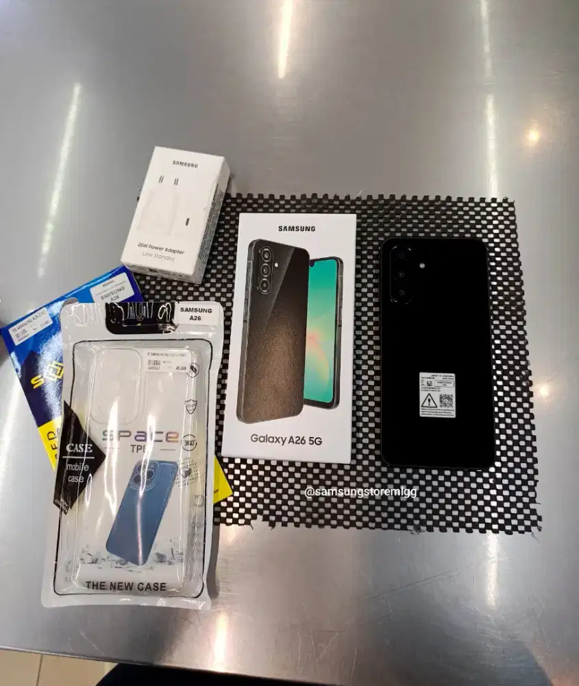 SAMSUNG A26 NEW BLACK PAKET LENGKAP