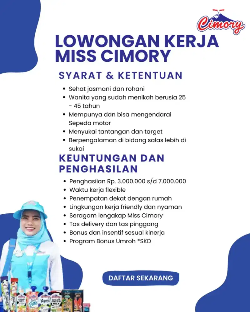 Lowongan Kerja Miss Cimory