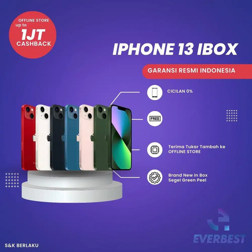 IPHONE 13 RESMI INDONESIA (IBOX)