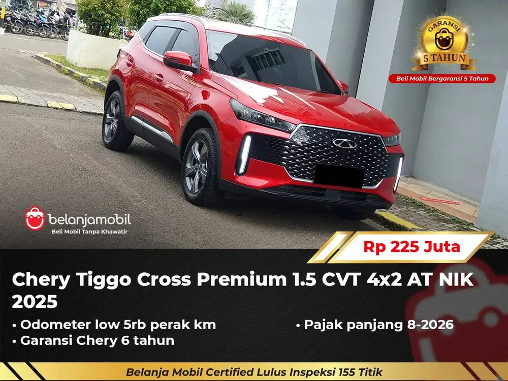 [ GARANSI 5TH ] Chery Tiggo Cross Premium 1.5 CVT 4x2 AT 2025/2026
