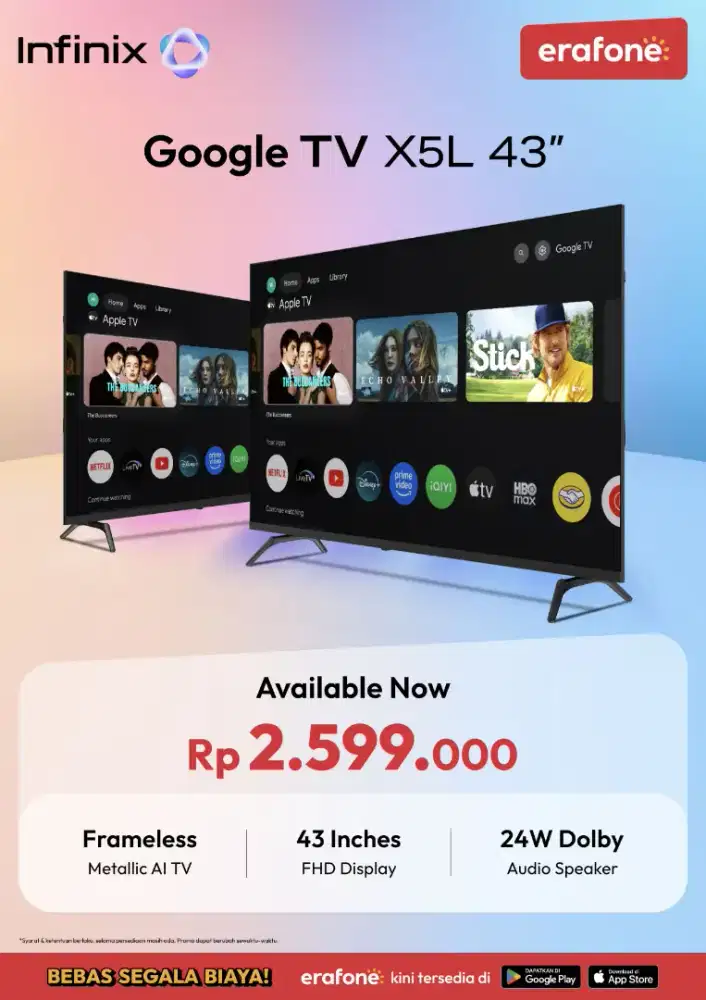 TV 43 INCH 2JUTAAN AJA