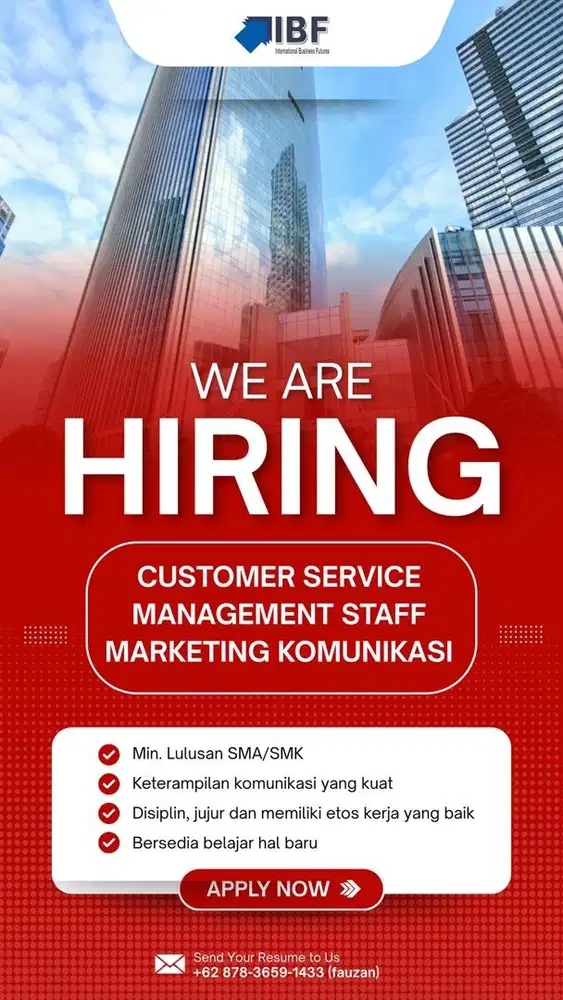 URGENTLY HIRING!