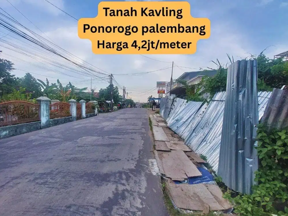 Dijual Tanah Palembang lokasi dekat DIKLAT KEUANGAN SUKABANGUN