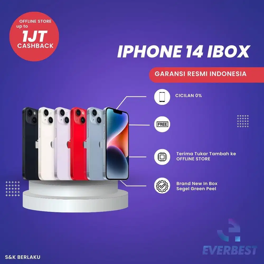 IPHONE 14 GARANSI RESMI (IBOX)