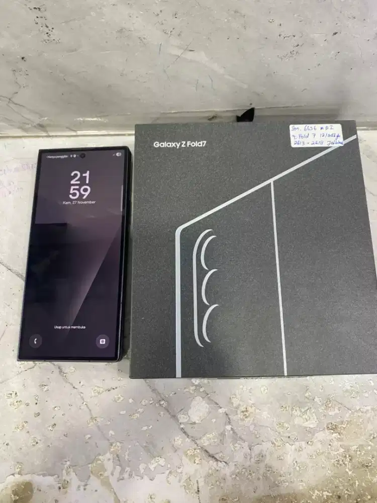 Di jual HP SAMSUNG GALAXY Z FOLD 7 5G JETBLACK RAM 12GB ROM 256GB
