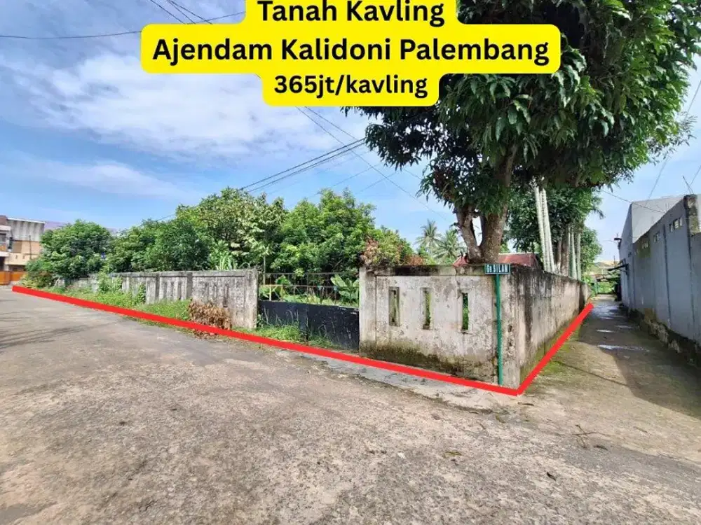 Dijual Tanah Palembang lokasi dekat Kodim Sriwijaya II Palembang
