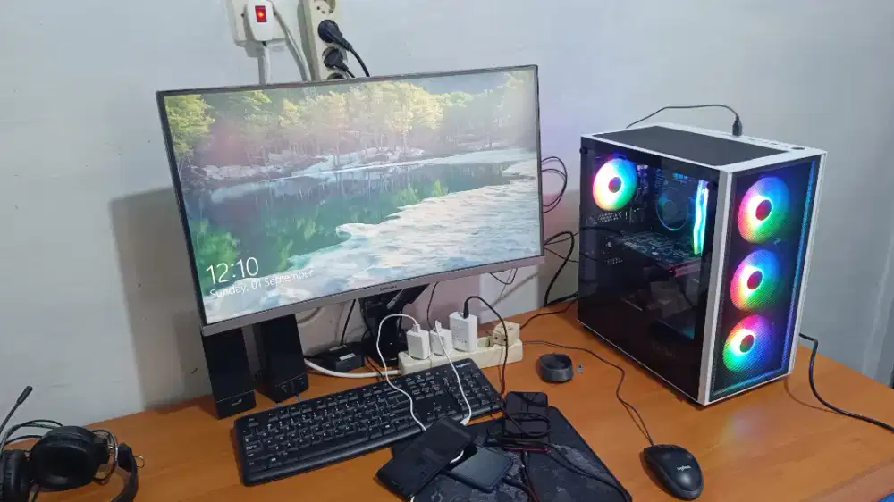 Jual PC rakitan Spek Gaming lengkap semua tinggal pakai