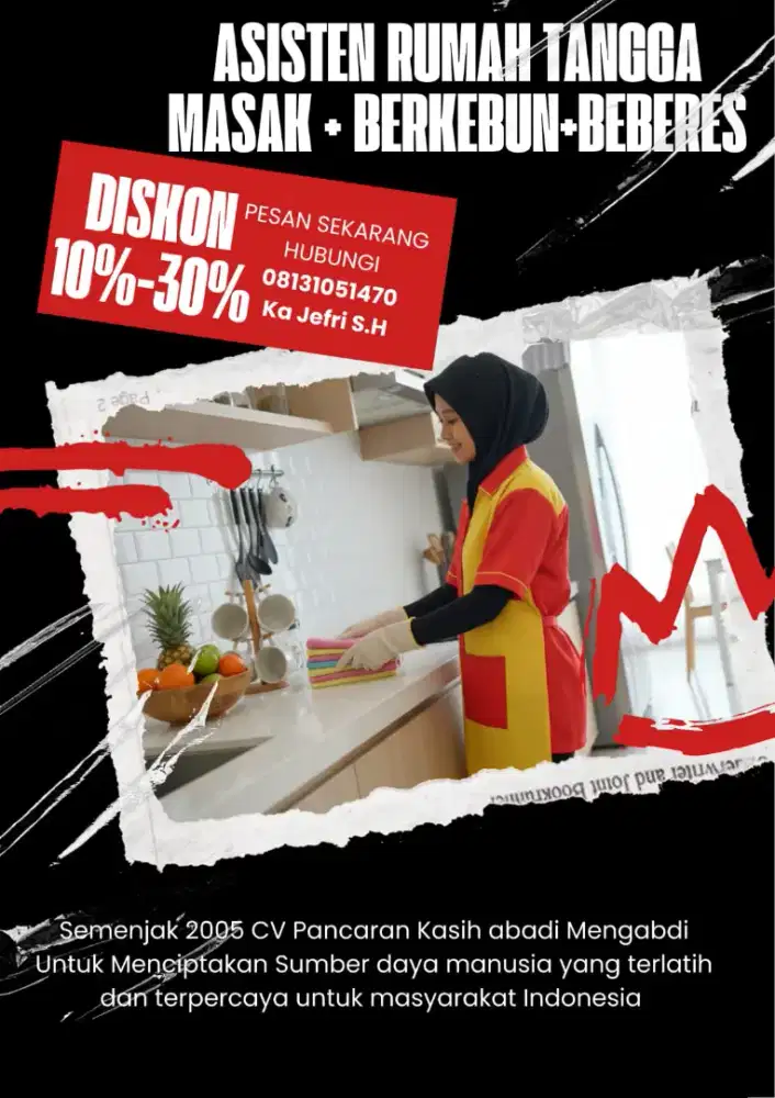 ART, BABYSITTER, PERAWAT LANSIA, DRIVER