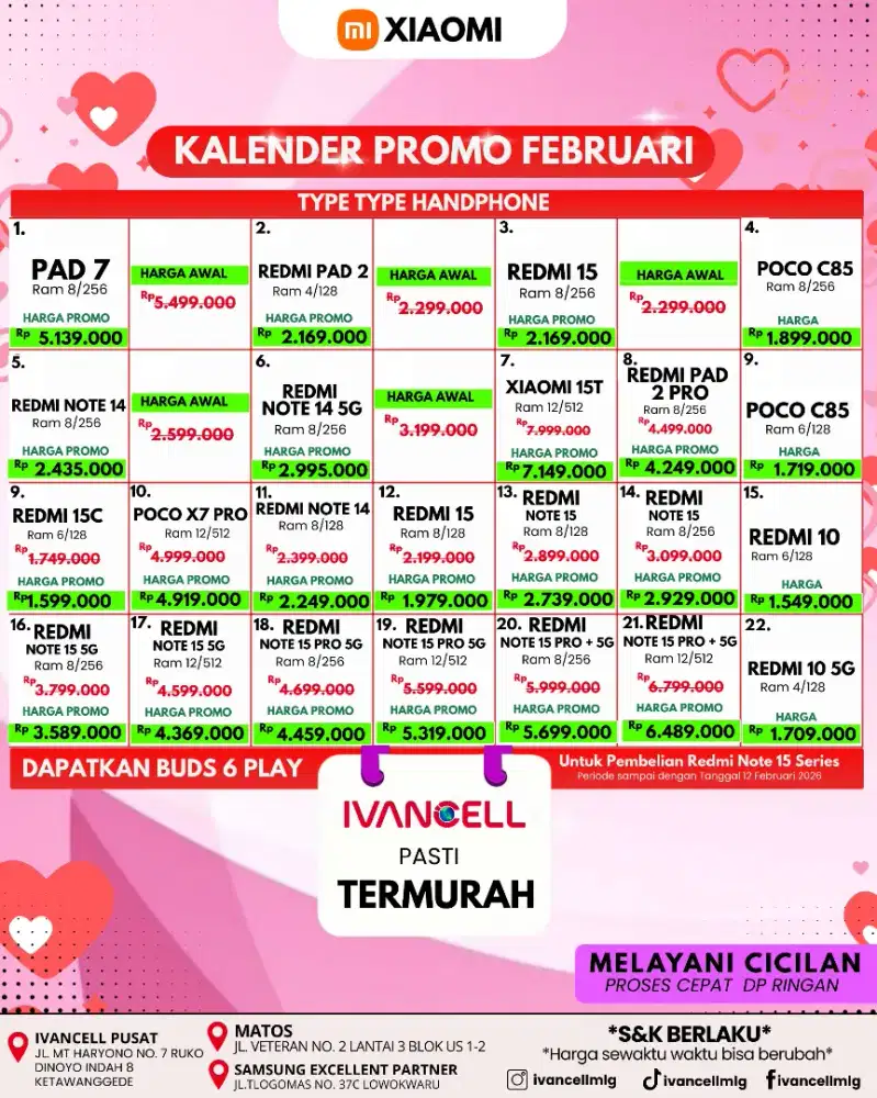 REDMI NOTE 15 SERIES TERBARU FREE TWS