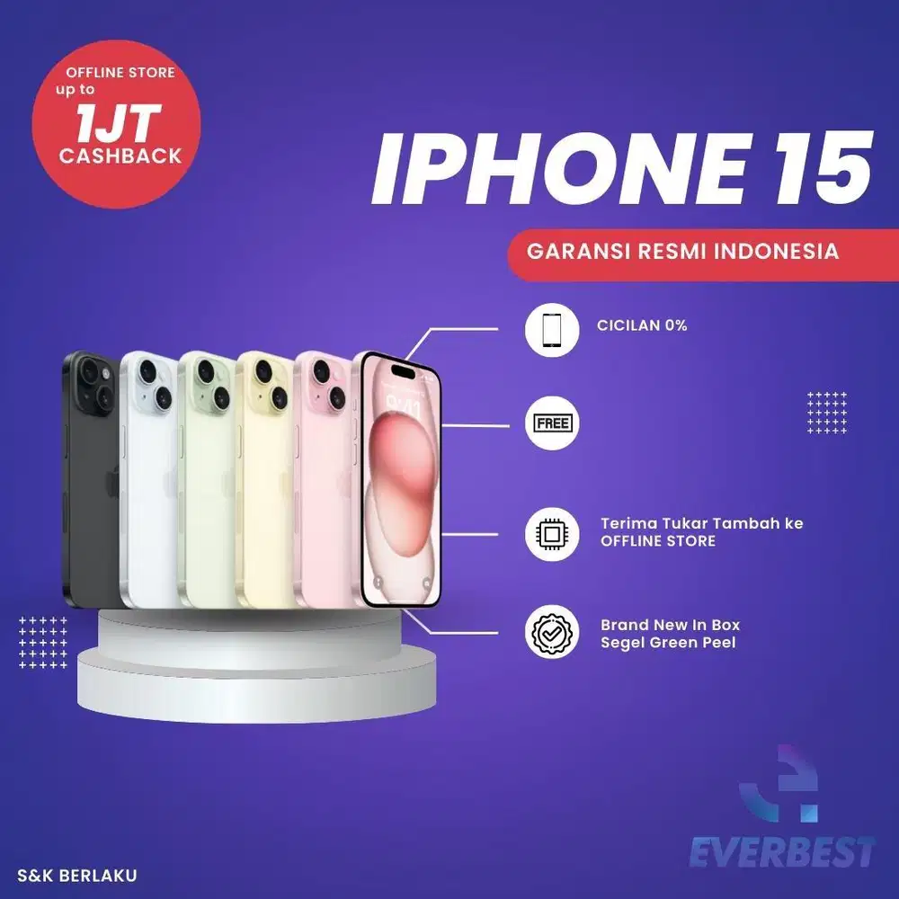 IPHONE 15 GARANSI RESMI (IBOX)