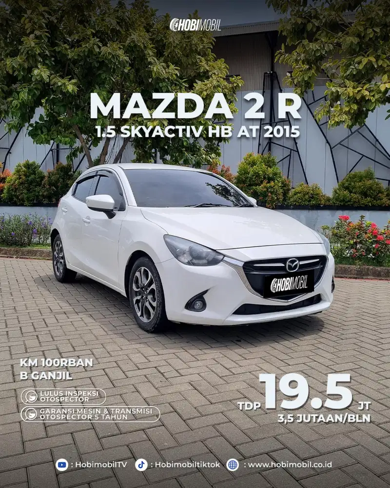 Mazda 2 R at 2015 garansi mesin transmisi 5th