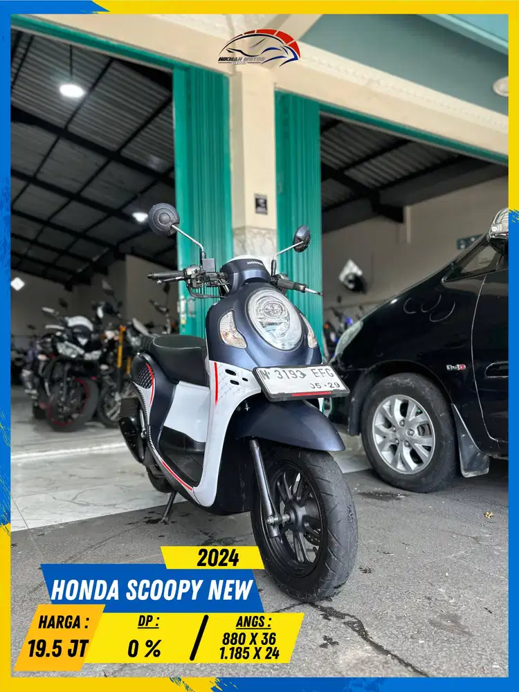 HONDA SCOOPY NEW 2024 LIKE NEW MASZEHH HIKMAH MOTOR KEPUH