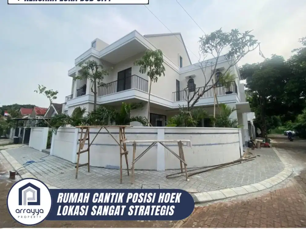 DIJUAL RUMAH CANTIK POSISI HOOK SIAP HUNI DI KENCANA LOKA BSD CITY (HRB188)