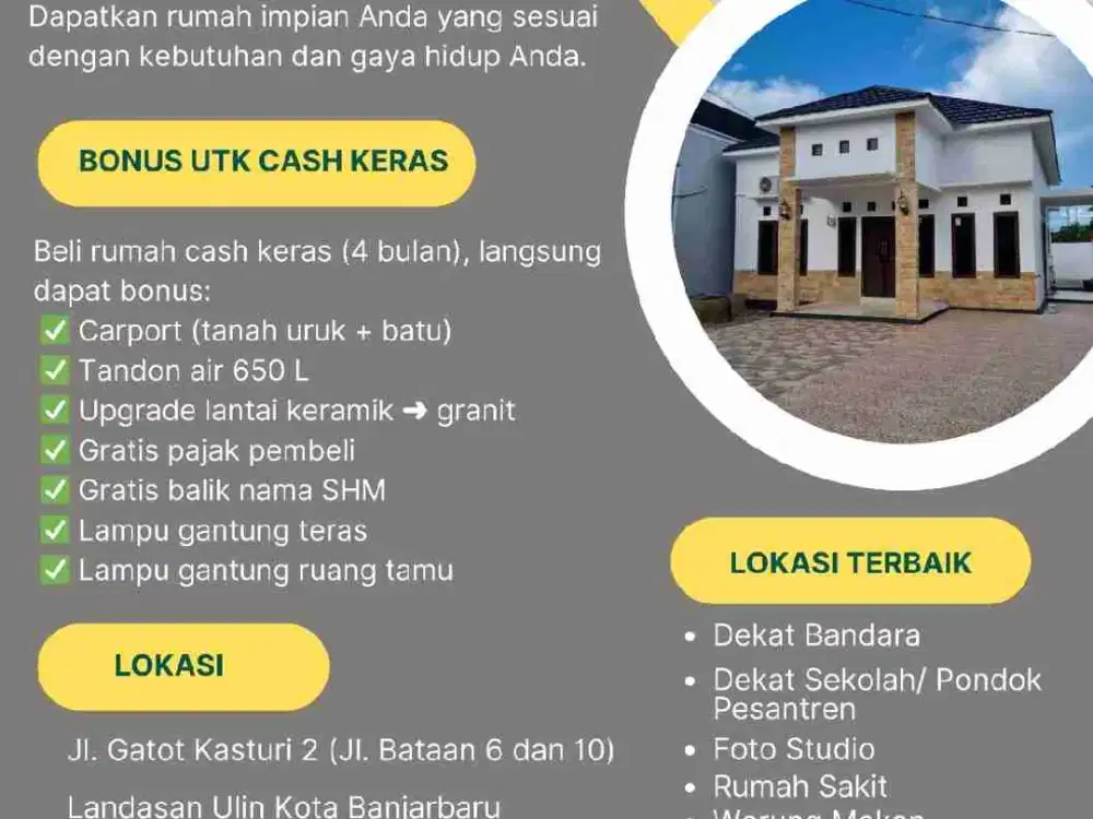 RUMAH MEWAH KALSEL LOKASI STRATEGIS