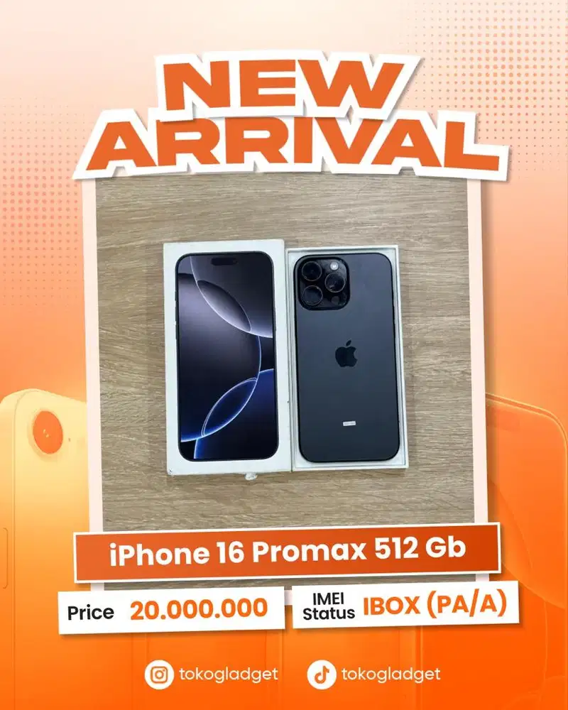 iPhone 16 Promax 512 Gb ex IBOX