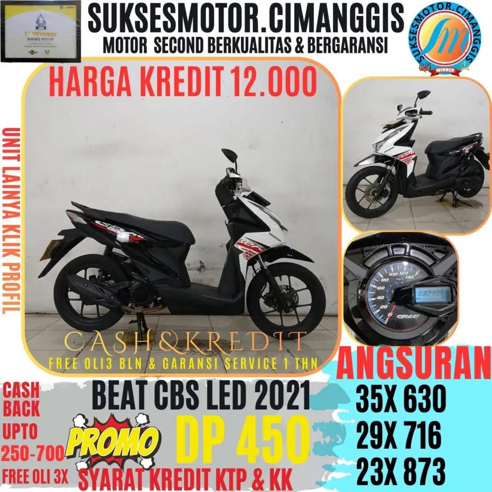 DP 450 BEAT CBS LED TERMURAH CASHBACK UPTO700RBU FREEOLI3X