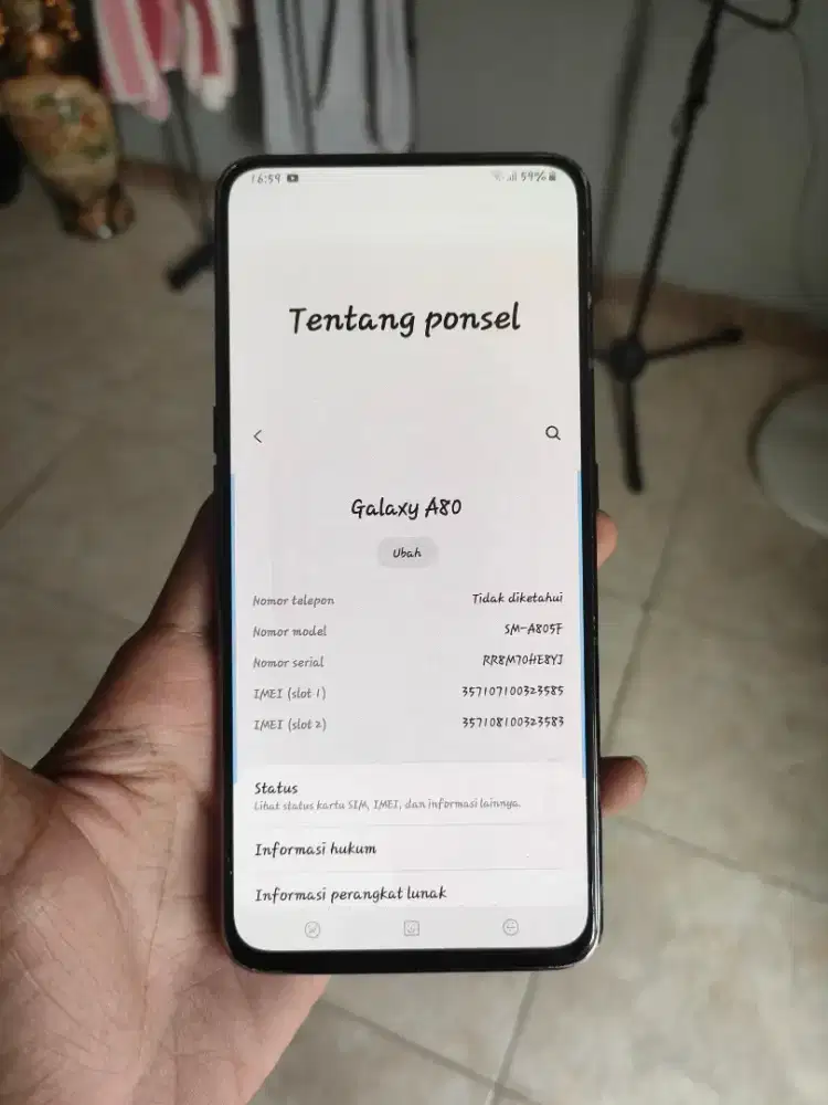 Samsung A80 8/128 ex resmi sein batangan