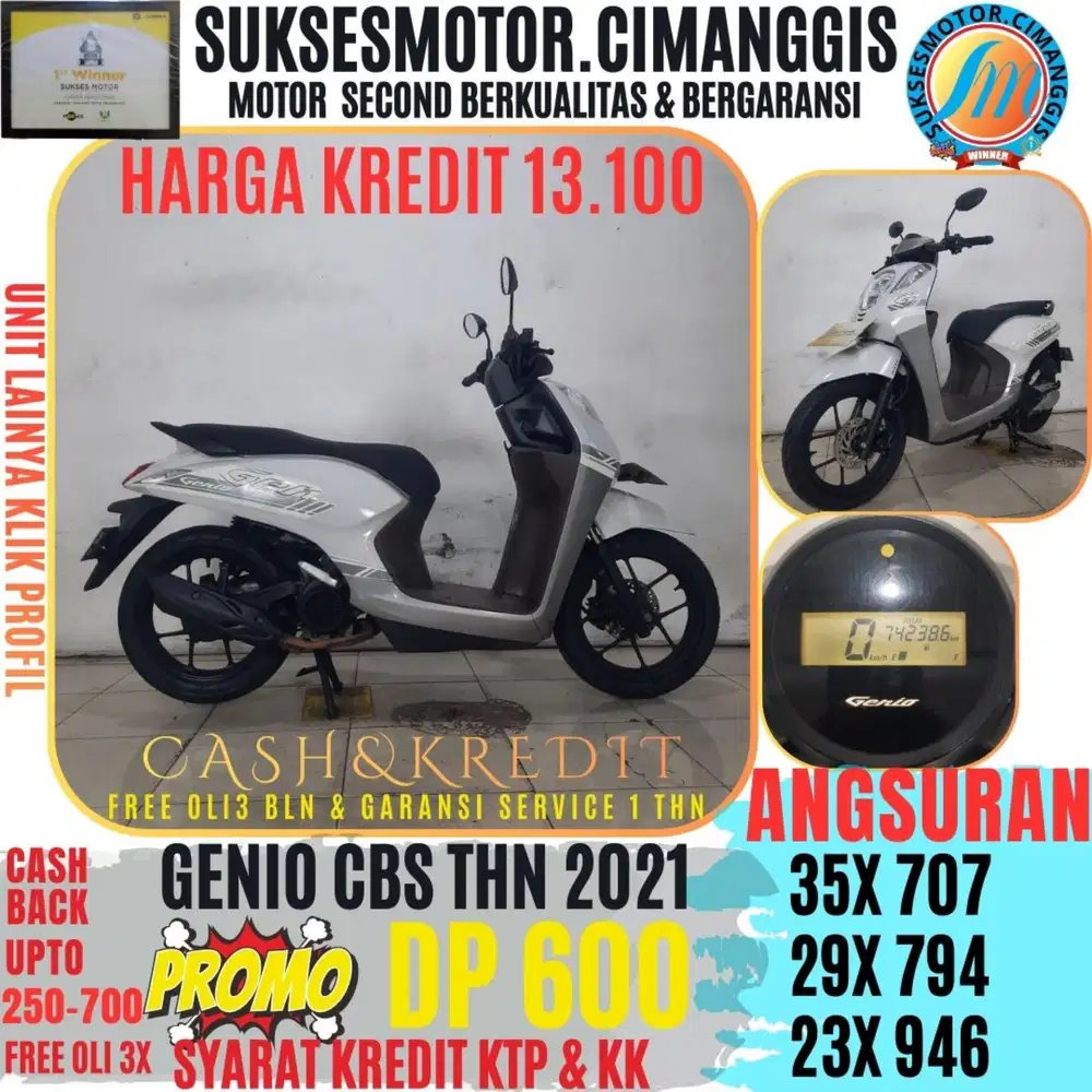 DP  600 GENIO CBS TERMURAH BERGARANSI CASBACK UPTO700RBU FREEOLI3X