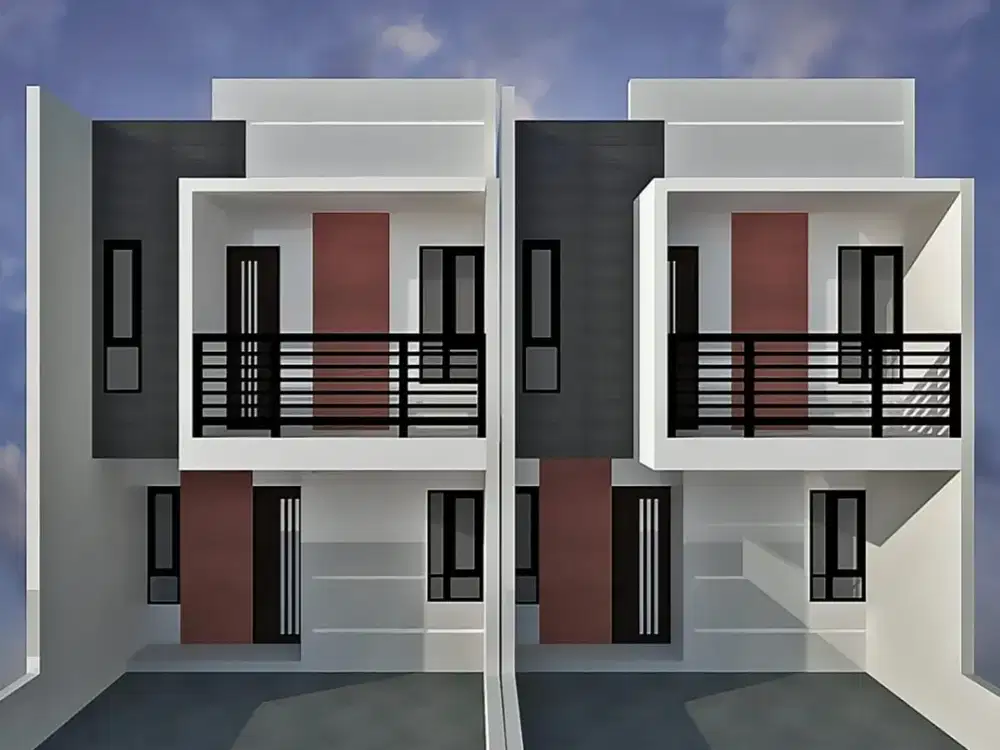 Rumah modern 2 lantai harga murah lokasi bebas banjir non cluster di kampung baru Ciracas jakarta timur