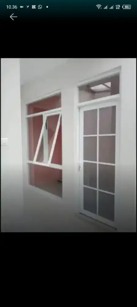 Kusen pintu jendela aluminium dan kaca tempered laminate dll