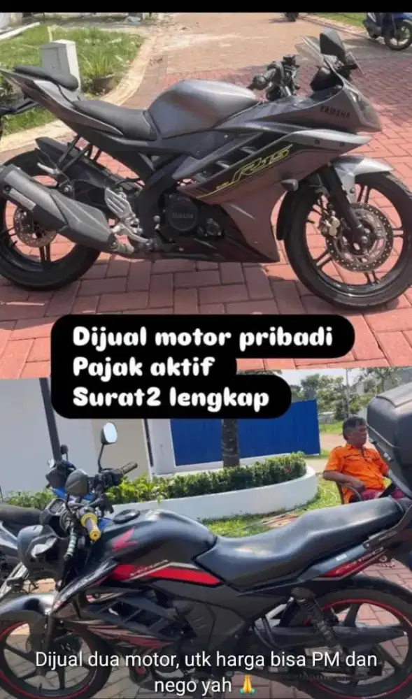 YAMAHA R15 (2016)DAN HONDA CB(2022)