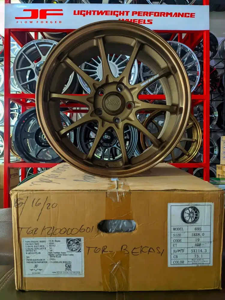 Velg Baru  Ce28  PCD 5x114  lbr 8  et 40  Warna Bronze