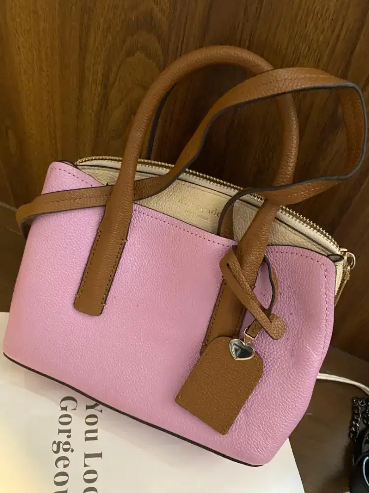 Tas KS Margaux Mini Satchel Violet Brown