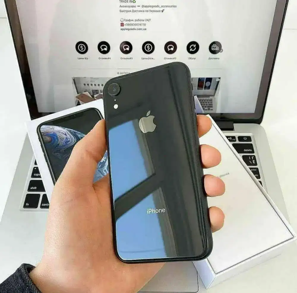 iPhone XR 128GB Black lengkap