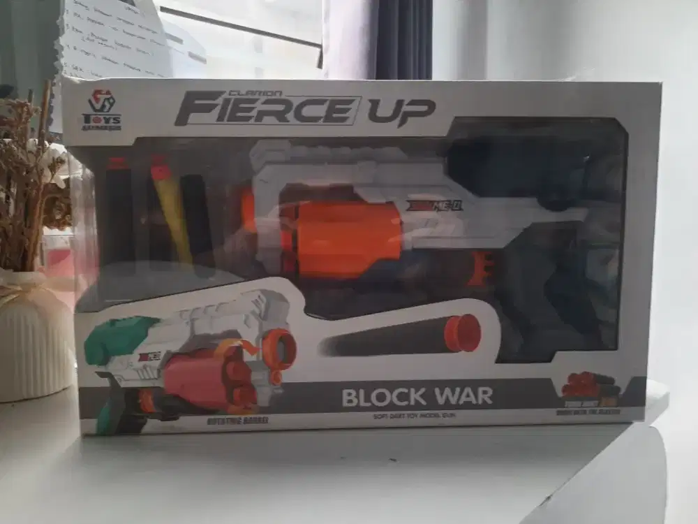 Mainan Tembakan Fierce up Nerf  Block war