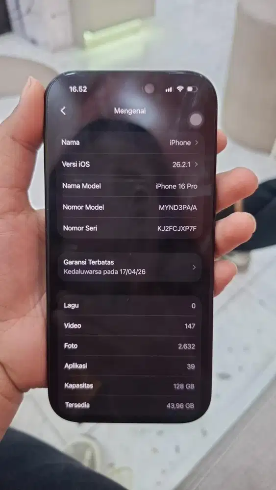 Iphone 16 pro 128 like new ibox