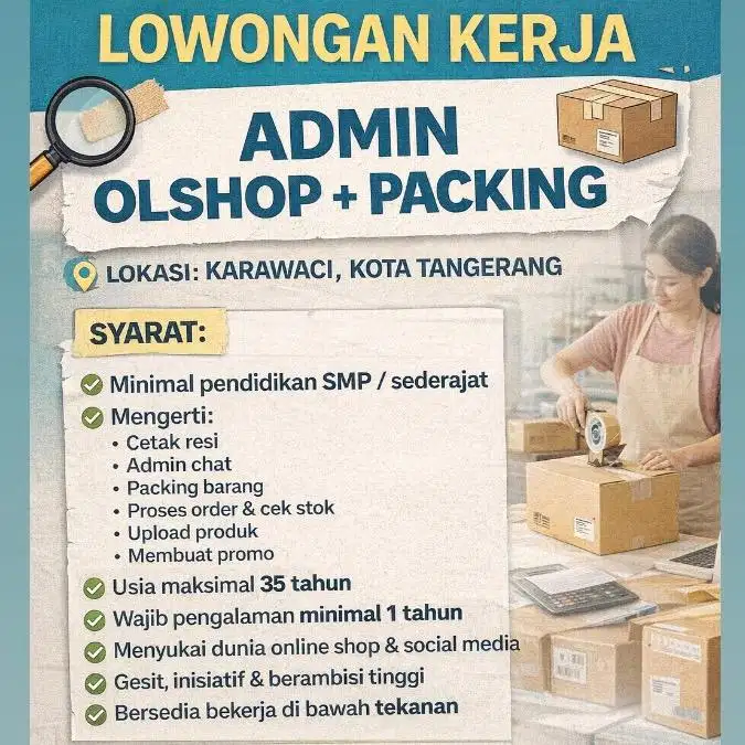 ADMIN OLSHOP PACKING