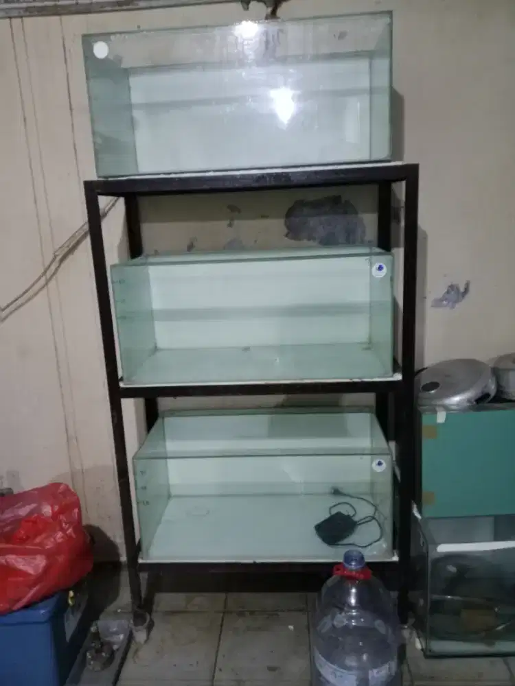 3pcs Aquarium plus rak