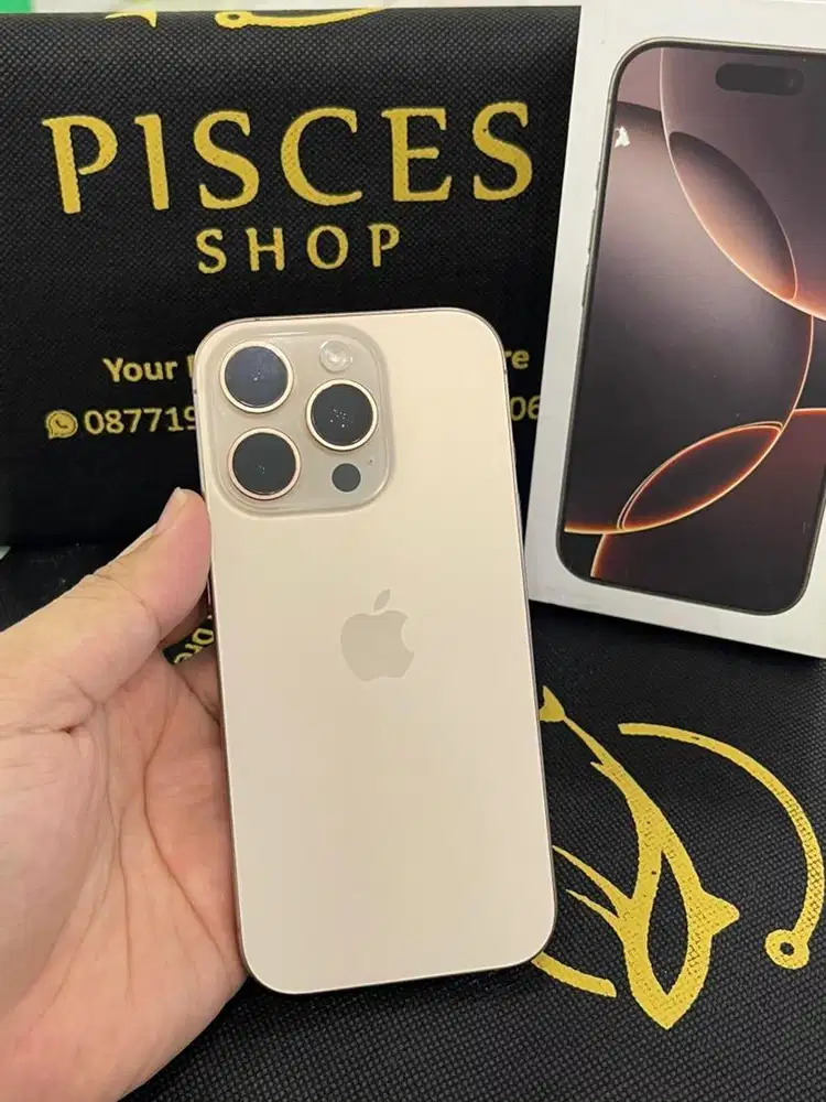 IPHONE 16 PRO 256 RESMI BH100 FULSET MULUS BKN MAX